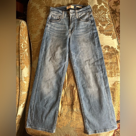 Jen 7 By 7 for all Mankind Cropped Wide Leg Jeans Size 00 - Picture 8 of 11